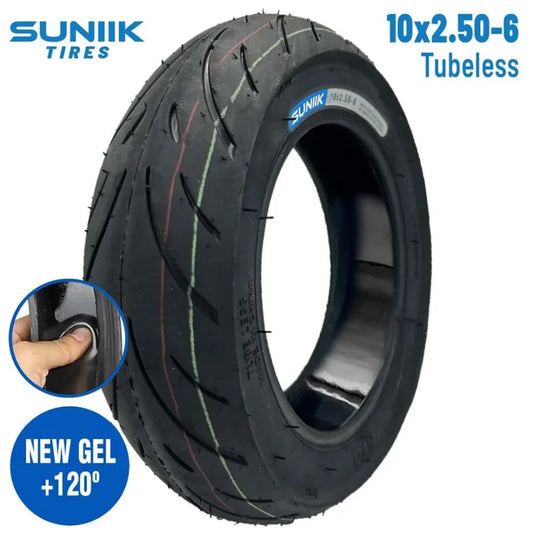 Anvelopă Suniik 10×2,5-6 Cityroad, Tubeless, cu gel antipană