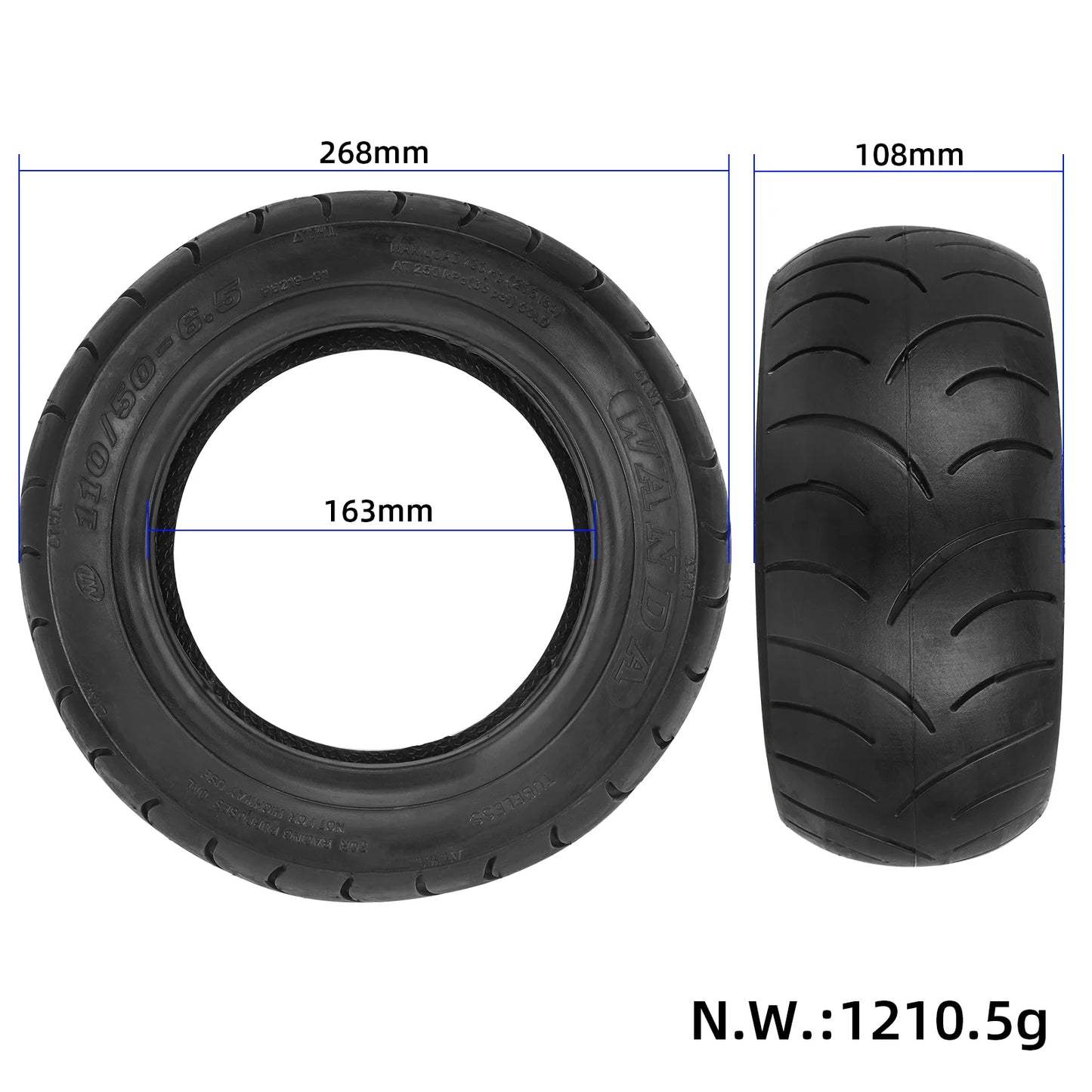 Anvelopa Wanda 110/50-6.5 (10.5x4)