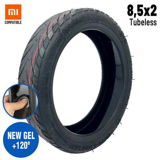 Anvelopă SUNIIK 50/75-6.1 (8.5x2) – Tubeless cu Gel Antipană, City Road