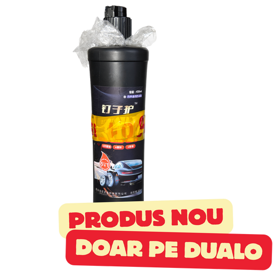 Soluție anti-pană anvelope 450ml, lichid etanșare rapidă, pentru auto, moto, bicicletă și trotinetă