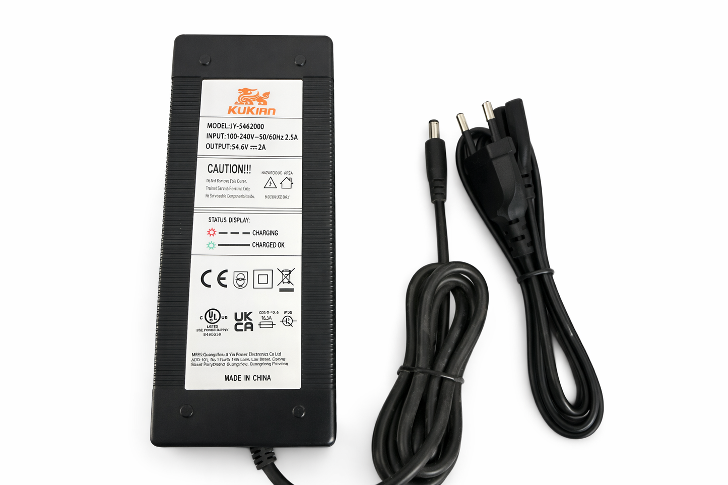 Încărcător KuKirin G2 54.6V 2A Li-Ion