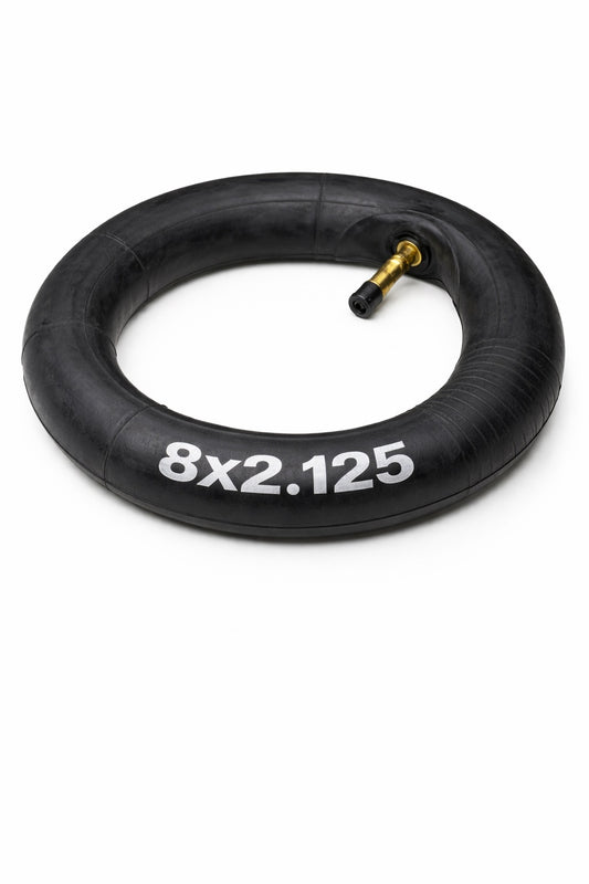 Cameră roată 8x2.125 cu valvă unghiulară (Schrader)