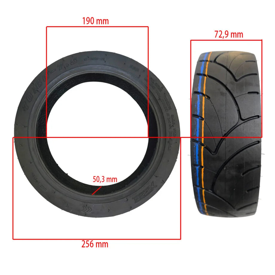 Anvelopă Xuancheng 70/60-7,5 Tubeless Cityroad (cu gel antipana)