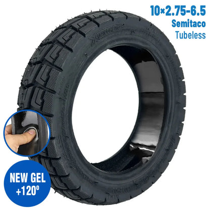 Anvelopă Xuancheng  10×2,75-6,5 Semitaco Tubeless (cu gel antipana)